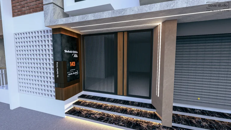 sahab uddin villa front design
