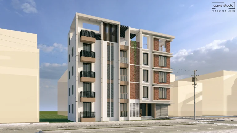 sahab uddin villa front design aavisstudio